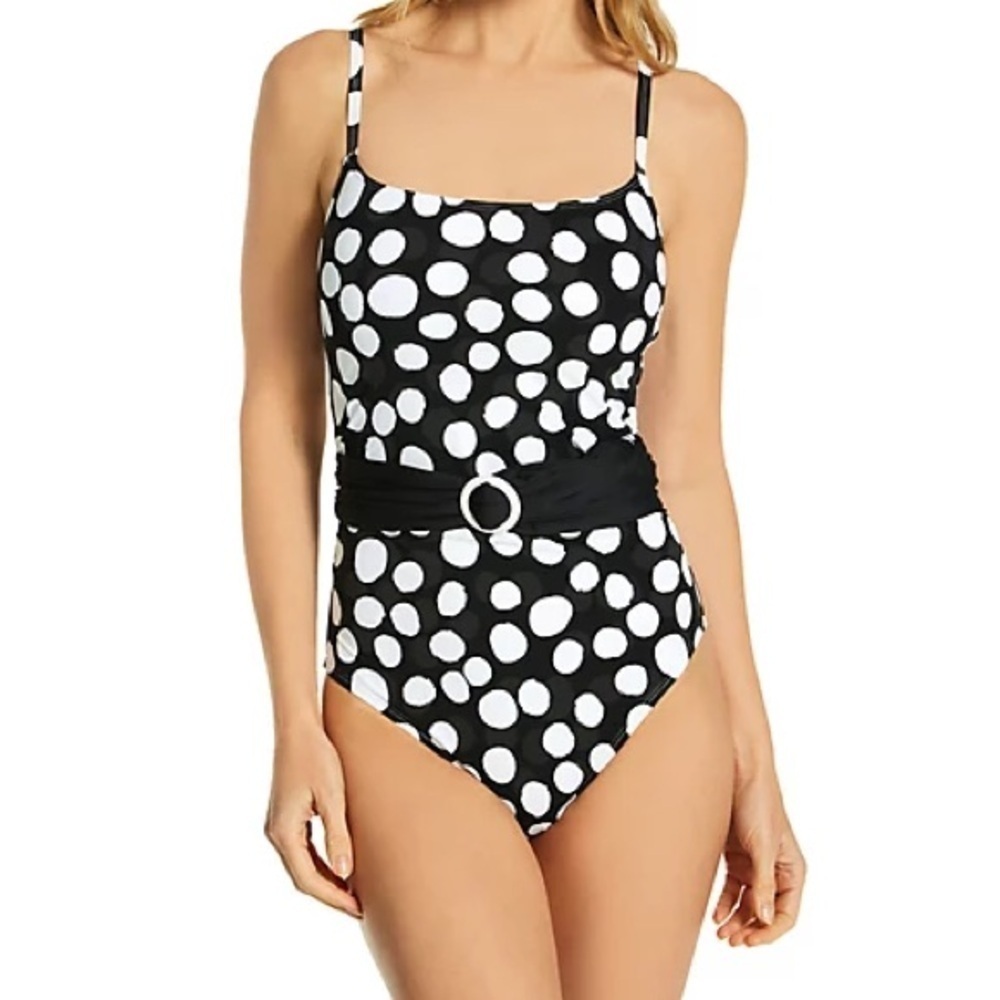 La Blanca Mod for Dot Belted Mio One Piece 4 Swimsuit